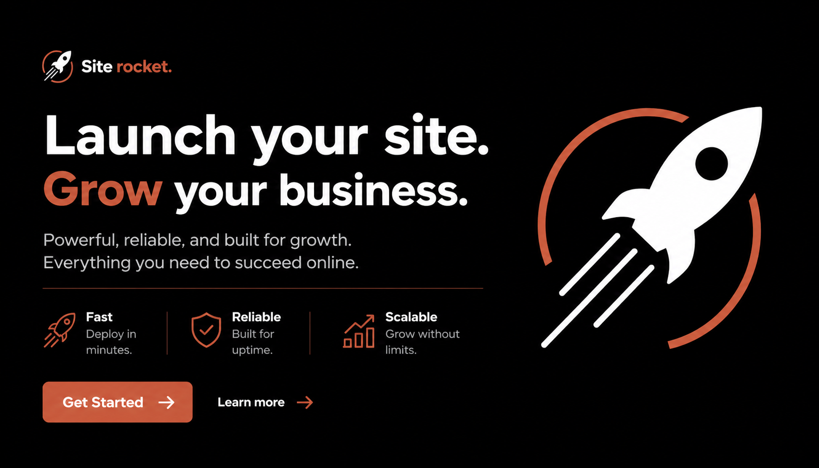 SiteRocket websites for small businesses preview